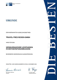 Urkunde Berufsausbildung 2008
