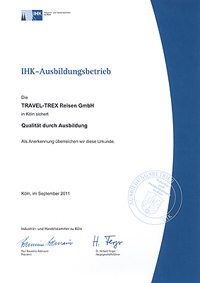 Urkunde Sicherung der Qualität durch Ausbildung 2011